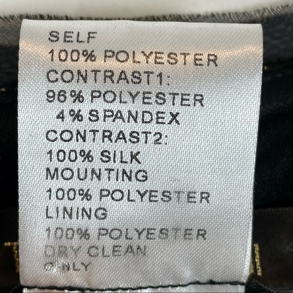 Tadashi Shoji Black MIDI Dress with Nude / Tan Embellished Top.  Size 12 - Picture 8 of 8